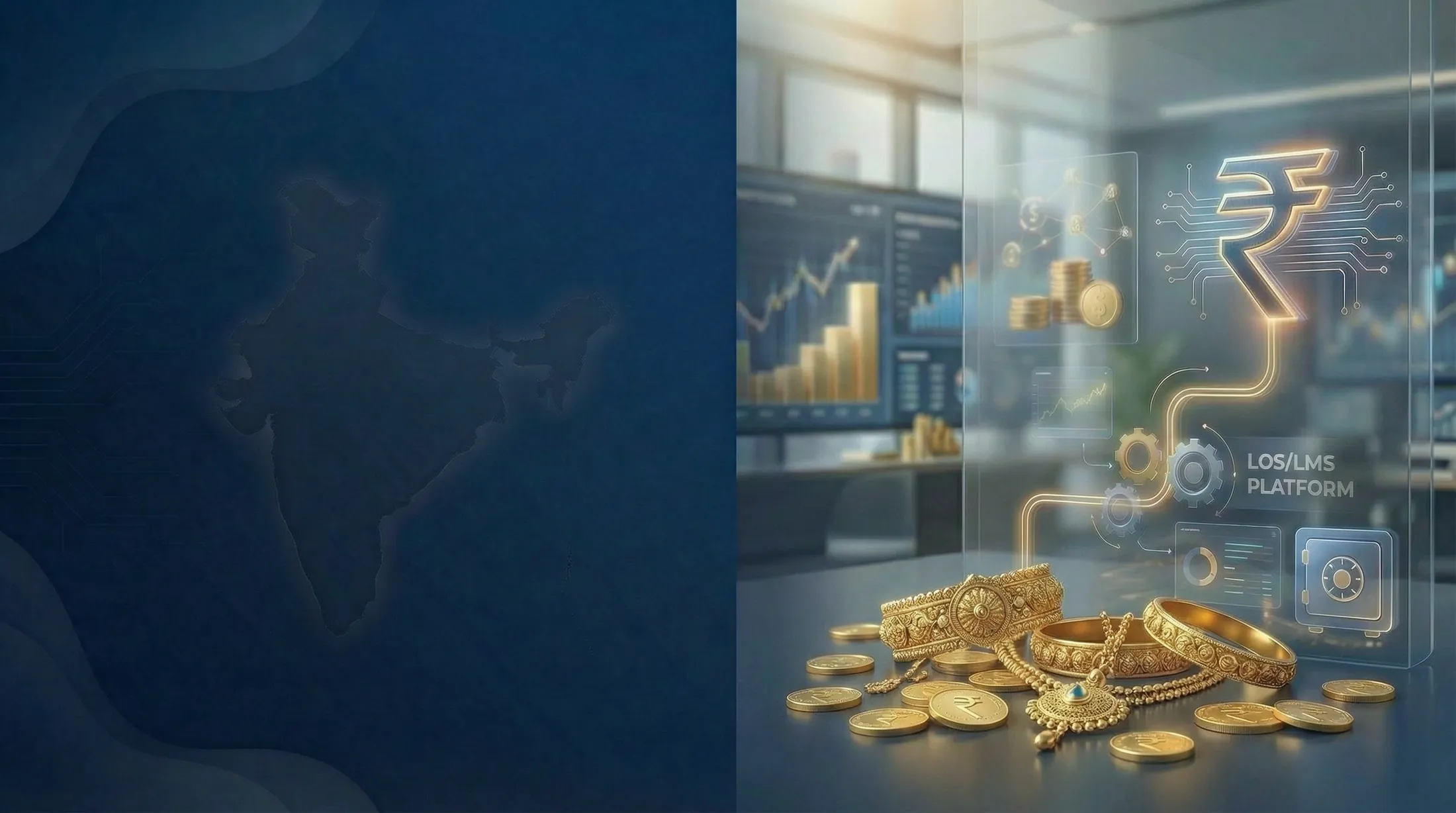 Vault custody and risk alert dashboard card composition on dark background.